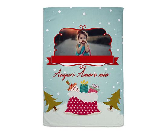 La coperta natalzia con semplici ergali