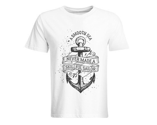 T-shirt uomo con ancora