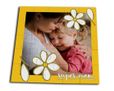 Puzzle quadrato masonite con margherite