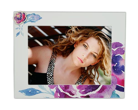 cornice portafoto fiori romantici