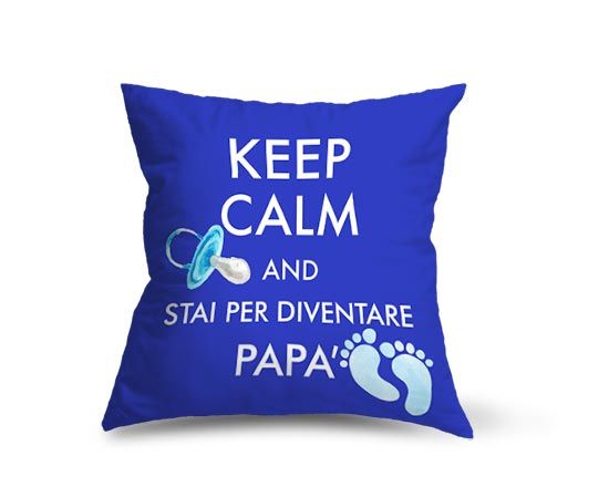 Cuscino in pile Keep calm dad