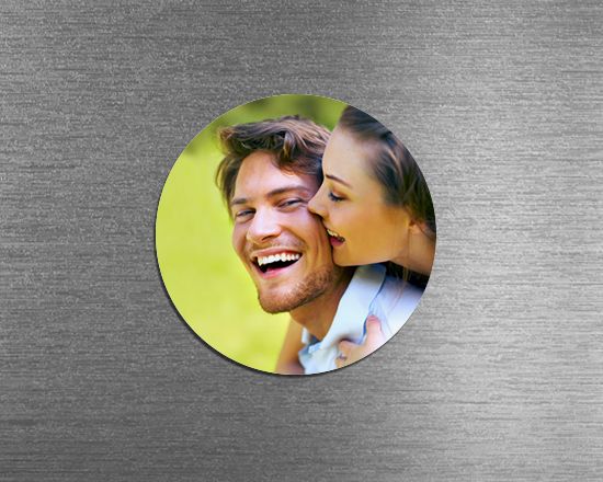 calamita flessibile tonda personalizzata con foto