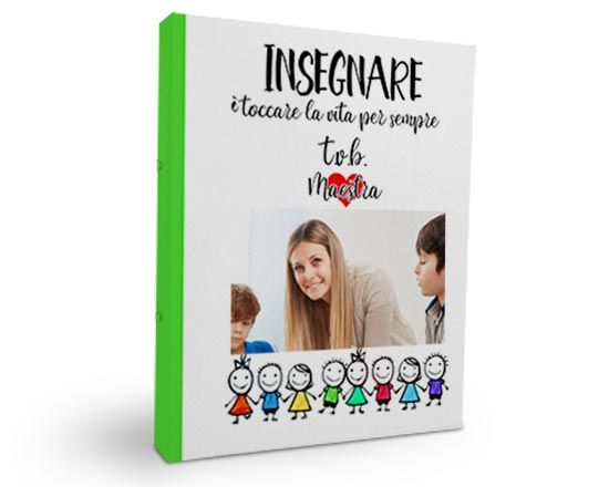 Raccoglitore ad anelli con grafica con bimbi