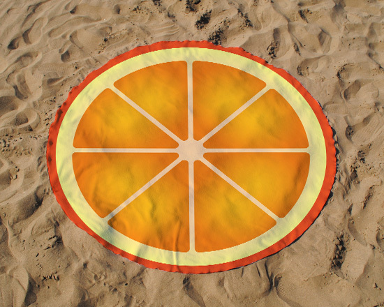 asciugamani da spiaggia rotondo personalizzato