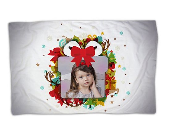 Coperta personalizzata con grafica natalizia