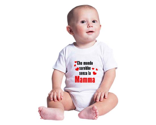 Body neonato bianco con bottoncini