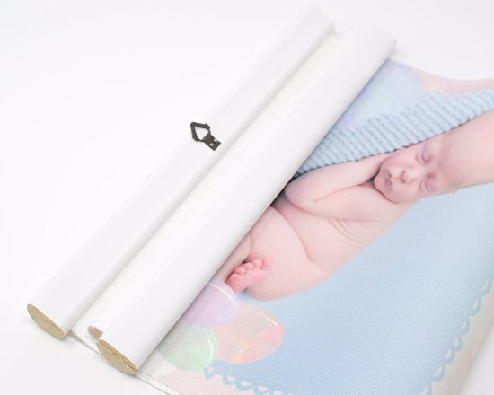 Listello bianco per rendere originale la stampa su arazzo personalizzata