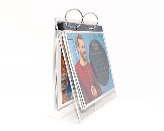 calendario personalizzato base in plexiglass