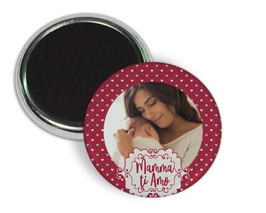 Magnete frigo con grafica con cuori