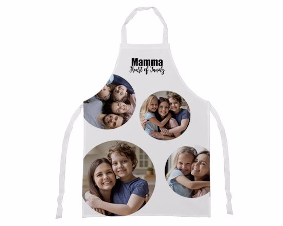 Grembiule personalizzato con un bellissimo collage dedicato alla tua mamma