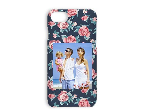 Cover iPhone 7 Stampa 3D texture rose