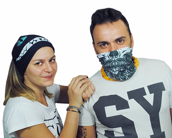 scaldacollo in poliestere multifunzione