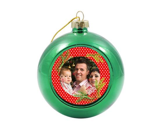 Palla di Natale in vetro colorato Bacche natalizie