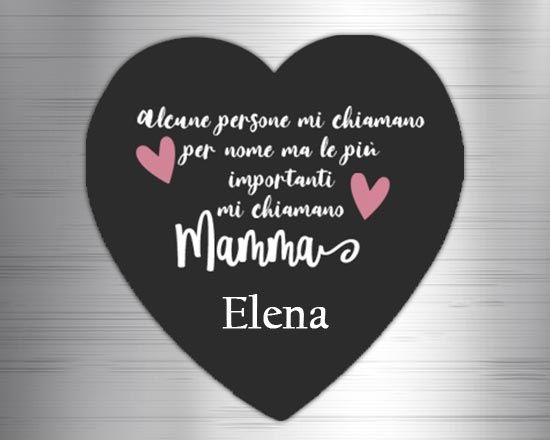Calamita cuore masonite Citazione mamma