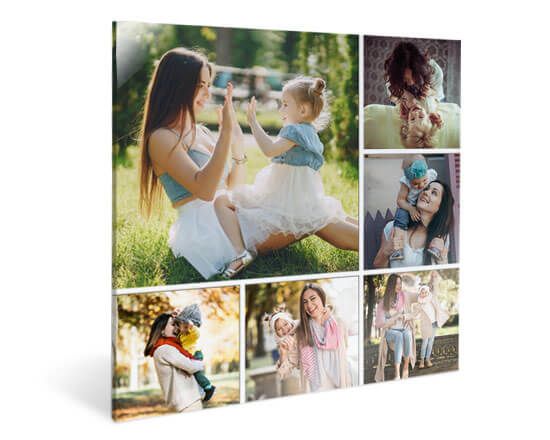 Stampa su plexiglass Collage 6 Riquadri