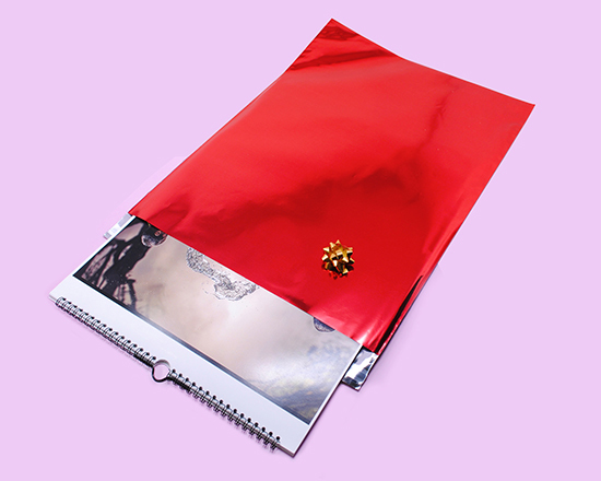 calendario con con confezione regalo