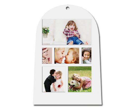 collage di immagini sulla campana personalizzata in masonite