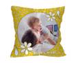 Cuscino con margherite e retro bianco