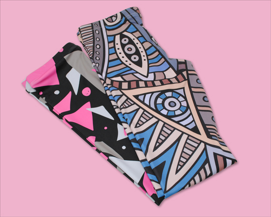 Leggings colorati taglia M