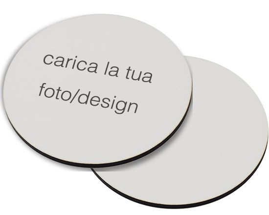 carica immagine su sottobicchiere tondo in masonite