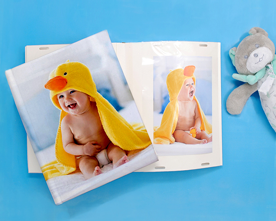 Album foto 16x20 cm con copertina stampata e interno con tasche per le tue foto speciali