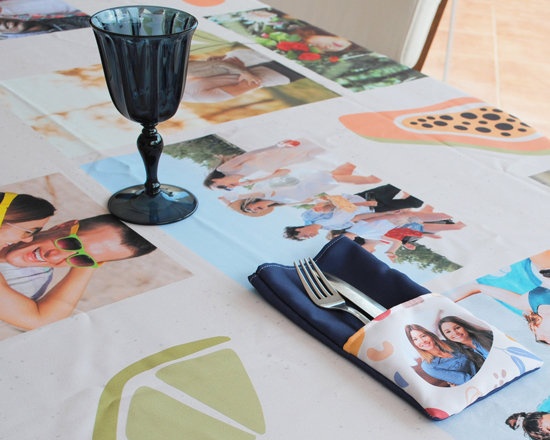 Portaposate in stoffa personalizzato ambientata