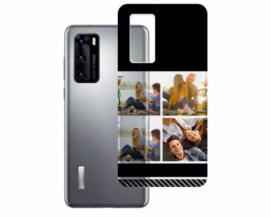 Cover trasparente Huawei P40 collage 4 riquadri