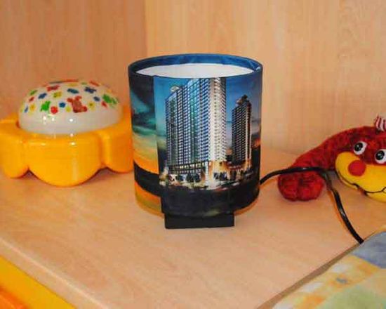 Le tue foto su lampada tonda personalizzara