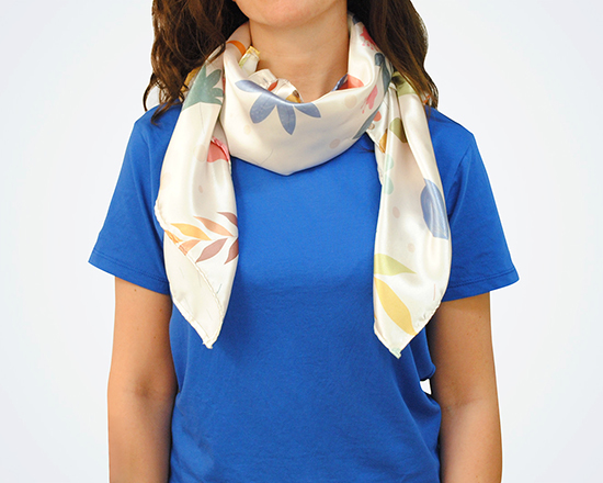 foulard in chiffon personalizzato