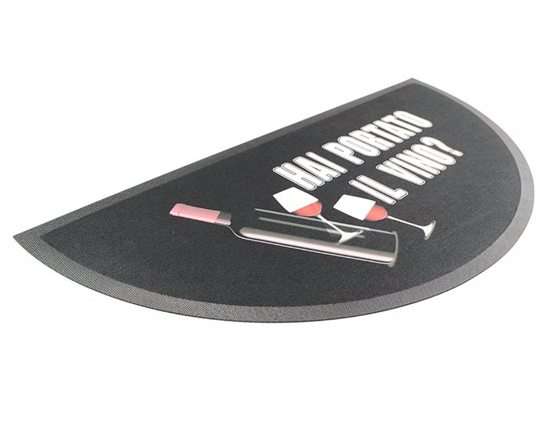 Zerbino personalizzato con grafica - forma mezzaluna