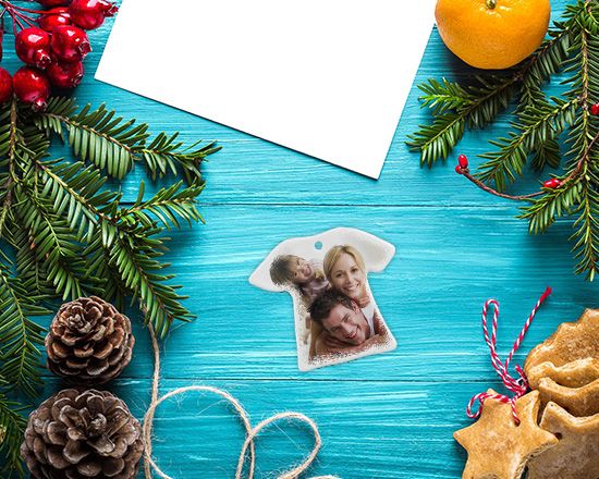 crea addobbo natalizio in ceramica