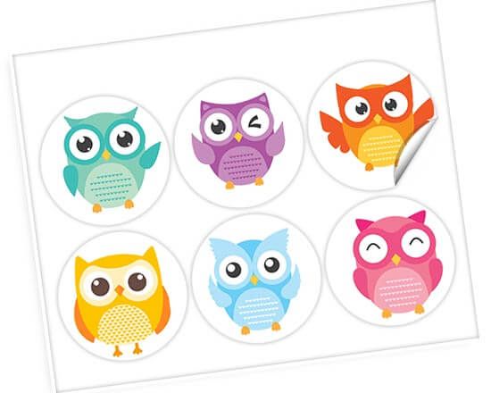 Dolci gufetti per i tuoi stickers