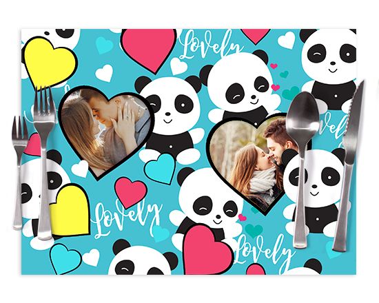 Tovaglietta in tessuto Lovely panda