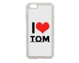 Cover in silicone iPhone 6 grafica con il cuore