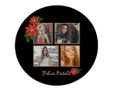 Crea puzzle rotondo Black Christmas