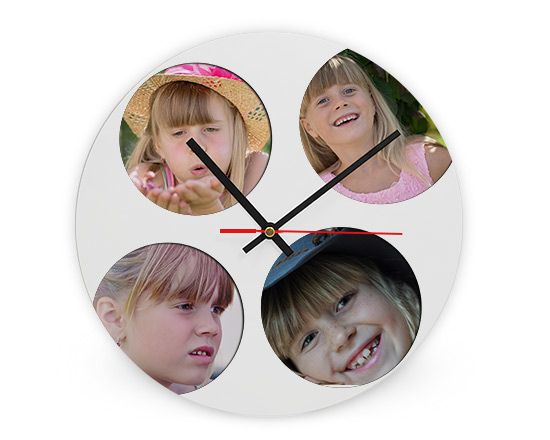 crea orologio rotondo con impostazione collage