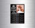 Calendario magnetico A4 Keep calm nero