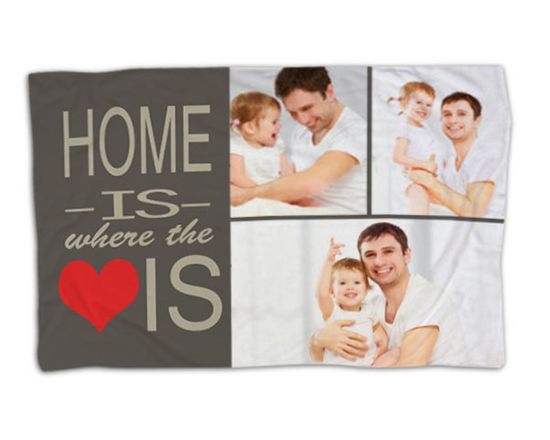 Il tuo plaid con grafica collage dallo sfondo grigio