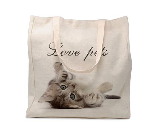 Shopper in Juta 36x39 Love Pets