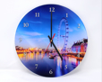 orologio rotondo in plexiglass