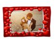 Coperta Love con grafica piena di cuori per innamorati