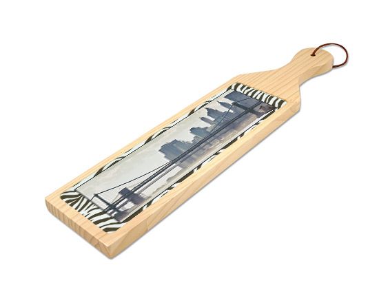 Tagliere rettangolare in legno Zebrato