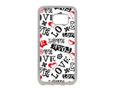 Cover in silicone Samsung S7 con scritte