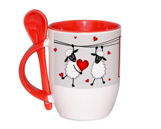 Tazza con Cucchiaino Sweet sheep