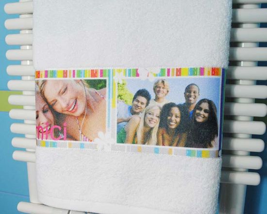 foto e grafiche su asciugamani viso