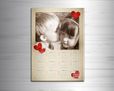 Calendario magnetico A3 Love Hearts