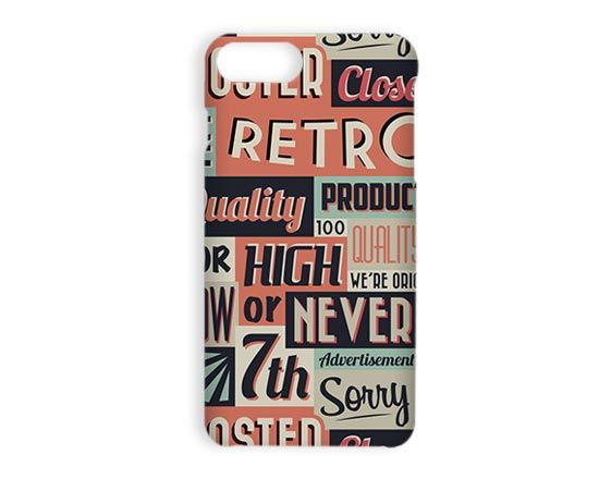 Stampa Cover iPhone 7 Plus 3D Vintage words