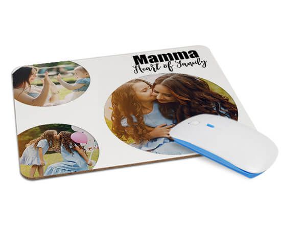 Tappetino Mouse in Legno Rettangolare Mummy