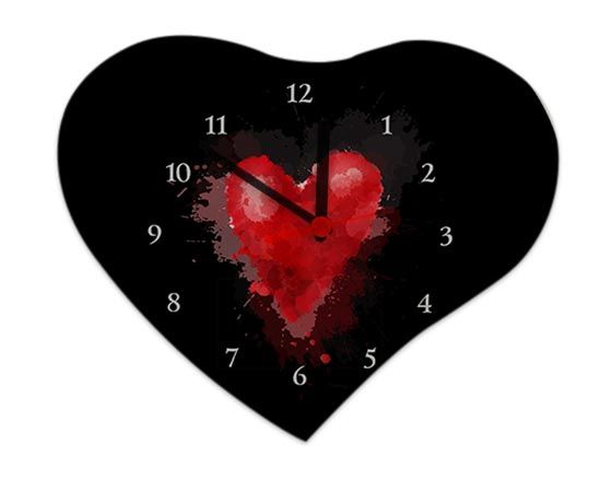 Orologio Cuore Legno 25x21 Red heart