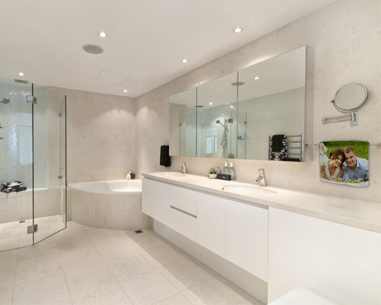 asciugamani da bagno stampato con foto